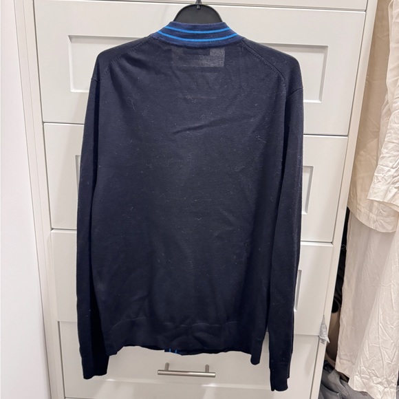 NEW Sandro Men’s Outline Fine Knit Wool Cardigan XS - Picture 4 of 7